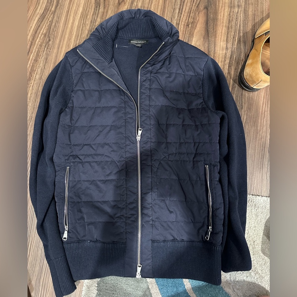 Banana Republic Jacket/Sweater- Men’s Small-Navy